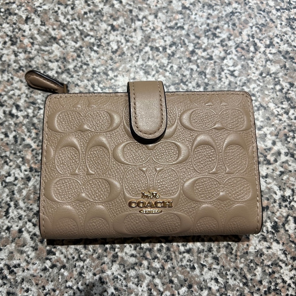 Beige Coach Wallet